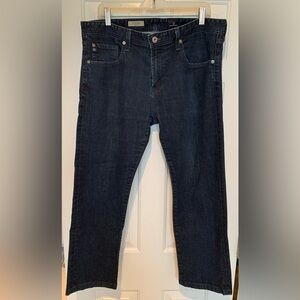 AG Adriano Goldschmied Jeans 36 X 27 The Matchbox Slim Straight Mens Dark Wash